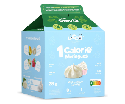 Zdrowa żywność LOCCO 1 kcal Bezy Niskokaloryczne Naturalne
